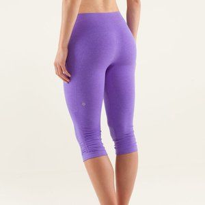 Lululemon In The Flow Crop Power Purple